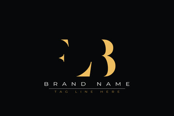 FLB abstract letter logo design. This logo is designed by three abstract letters.