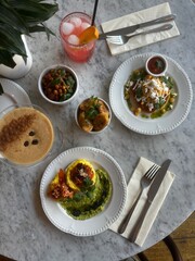 Caribbean Feast in a table	
