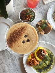 Caribbean Feast in a table	
