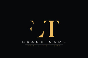 FLT abstract letter logo design. This logo is designed by three abstract letters.