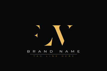 FLV abstract letter logo design. This logo is designed by three abstract letters.