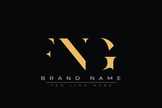 FNG abstract letter logo design. This logo is designed by three abstract letters.