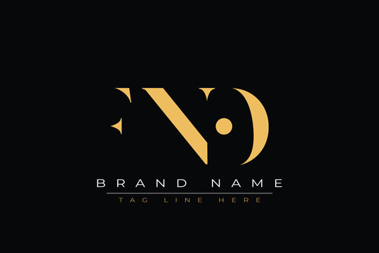 FNO abstract letter logo design. This logo is designed by three abstract letters.