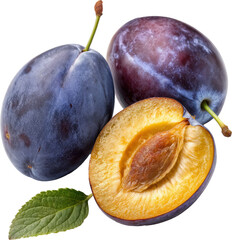 Ripe Plums on Display