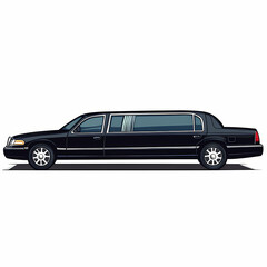 luxury limousine with tinted windows, perfect for special occasions