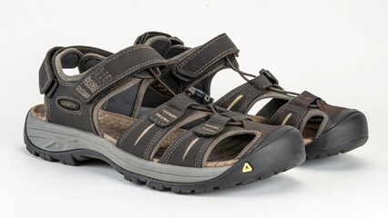 Men's Hiking Sandals on White Background