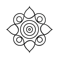 ornament formed with spiral patterns