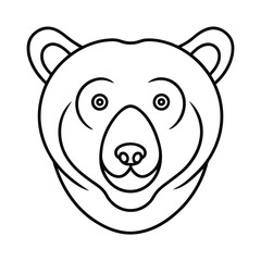 bear head formed with spiral patterns