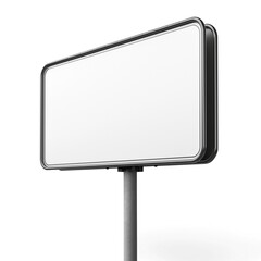 A blank billboard stands tall, ready for advertising in an open area.