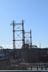 Electric Pole Arch of the Railway