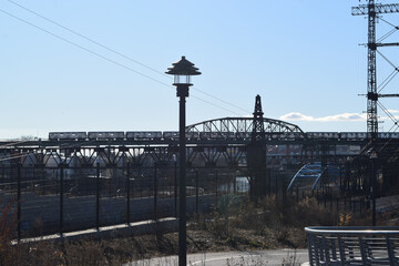 Electric Pole Arch of the Railway