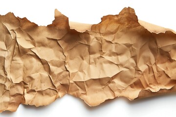 Close-up of crumpled brown paper with textured details and a warm tone.
