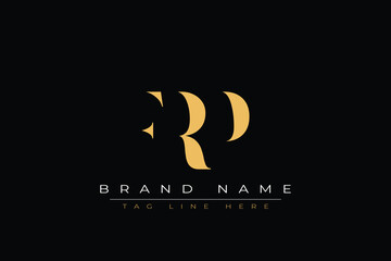 FRP abstract letter logo design. This logo is designed by three abstract letters.