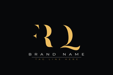 FRQ abstract letter logo design. This logo is designed by three abstract letters.