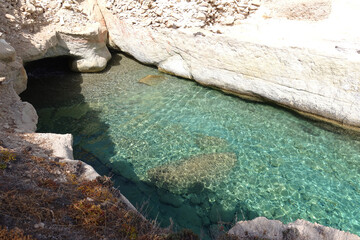Picturesque seaside area and bay of Goupa - Karra with colourful boat houses a perfect place to...