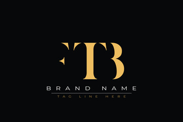 FTB abstract letter logo design. This logo is designed by three abstract letters.