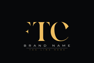 FTC abstract letter logo design. This logo is designed by three abstract letters.