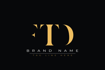 FTD abstract letter logo design. This logo is designed by three abstract letters.