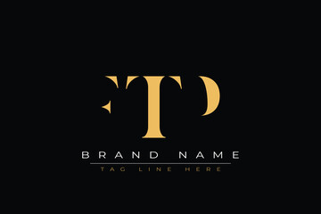 FTP abstract letter logo design. This logo is designed by three abstract letters.