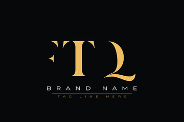 FTQ abstract letter logo design. This logo is designed by three abstract letters.