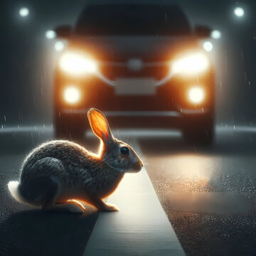 rabbit in the headlights idiom