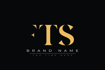 FTS abstract letter logo design. This logo is designed by three abstract letters.