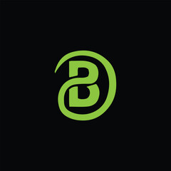 letters b text logo design vector