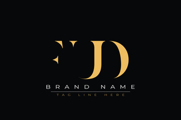 FUD abstract letter logo design. This logo is designed by three abstract letters.