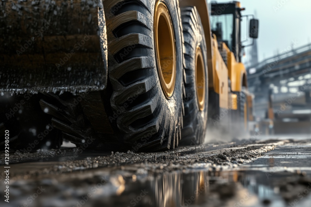 Poster using special limiters for handling heavy materials with machinery.
