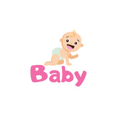 baby care store logo design vector