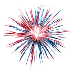 Red, White, & Blue Fireworks Burst