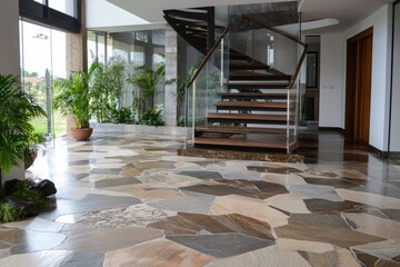 Fototapeta premium Stone tiles with clear patterns and texture. 