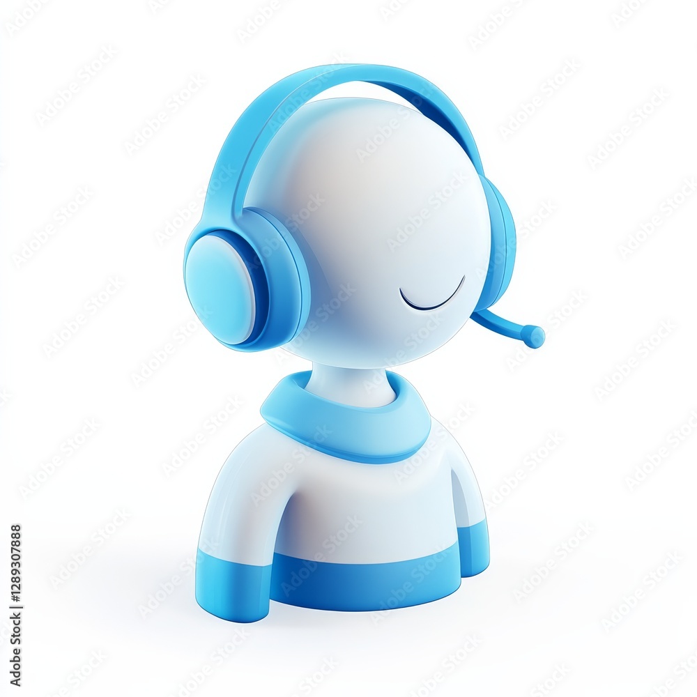 Poster bule Helpdesk 2d icon 