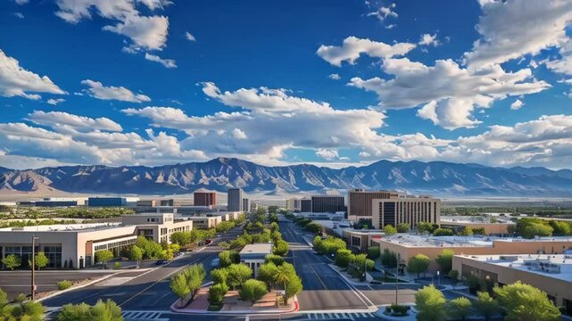 beautiful Carson City Nevada United States. sunny day