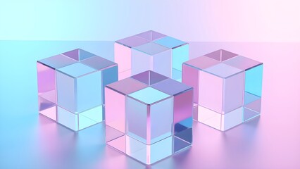 Obraz premium Crystal cube world