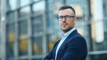 Fototapeta premium portrait of a handsome businessman