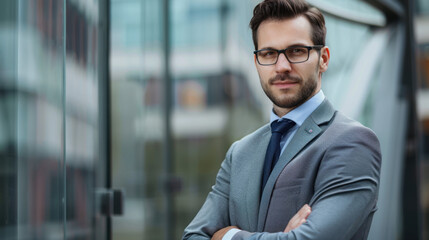 Fototapeta premium portrait of a handsome businessman