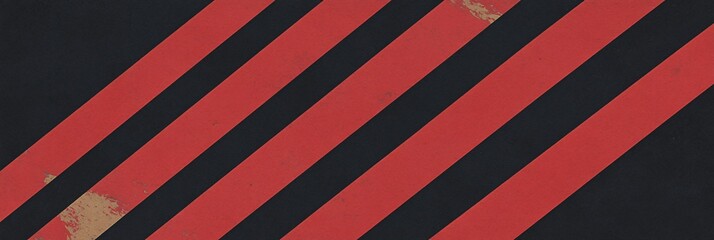 Bold Diagonal Stripes in Deep Red and Charcoal Black