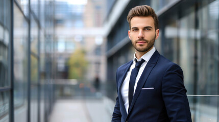 Fototapeta premium portrait of a handsome businessman