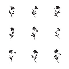 Graceful Floral Silhouette group.