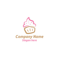 bakery, kitchen, cake baking logo design vector