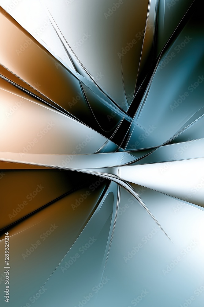 Poster abstract lines converge in a dance of light and shadow creating a dynamic and modern visual experien