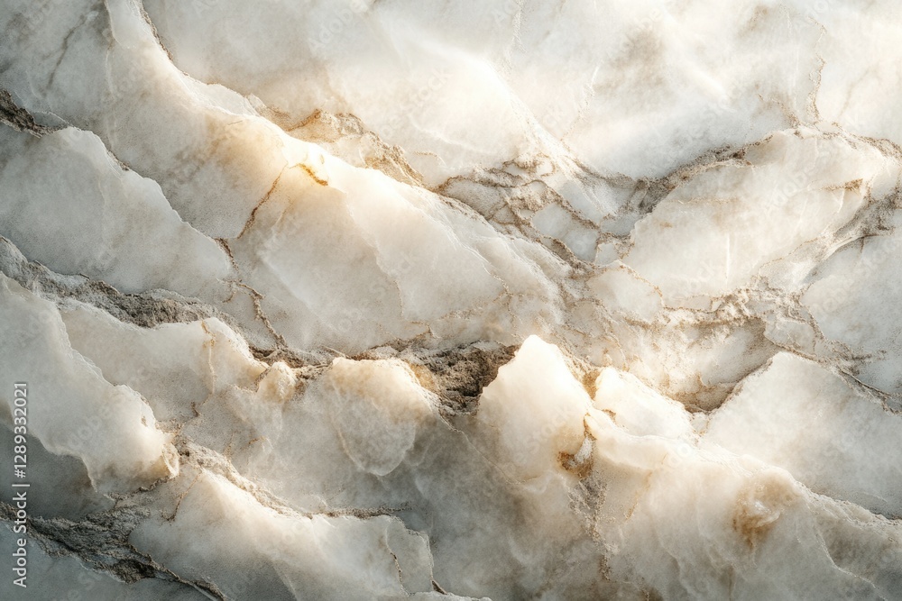 Poster close-up of elegant beige and grey marble texture with intricate veining and a high-resolution image
