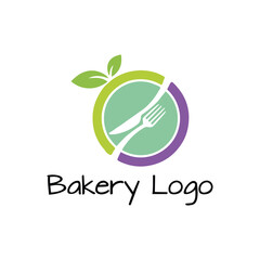 bakery, kitchen, cake baking logo design vector