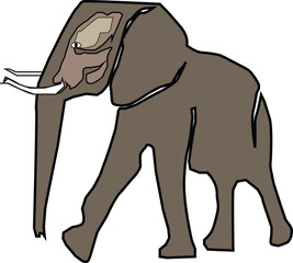 elephant cartoon illustration