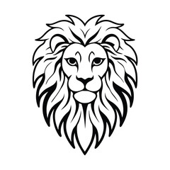 Adobe Illustrator Artwork A detailed lion head vector graphic, perfect for logos, tattoos, and branding. It is ideal for wildlife and sports designs. Available in EPS