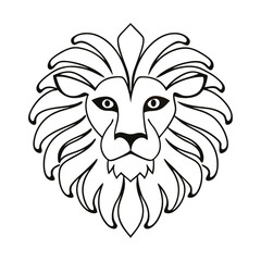 Adobe Illustrator Artwork A detailed lion head vector graphic, perfect for logos, tattoos, and branding. It is ideal for wildlife and sports designs. Available in EPS