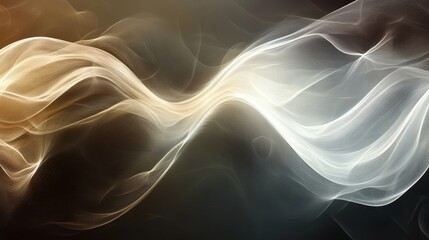 Fototapeta premium Abstract flowing wavy lines in shades of light and dark