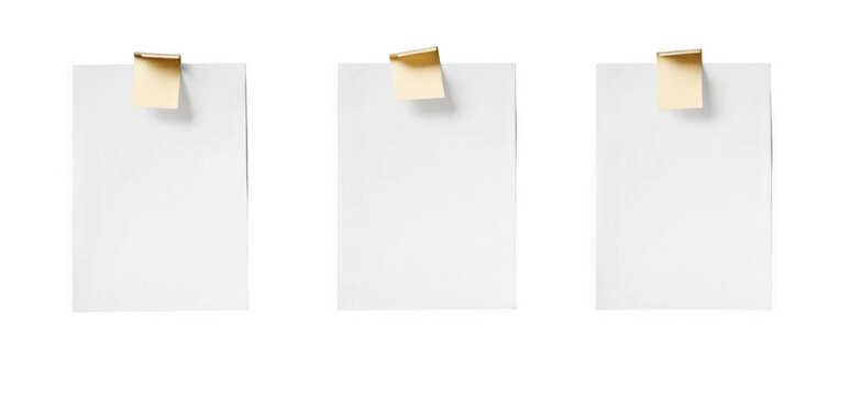 paper message note reminder blank background office business white empty page label adhesive tape
