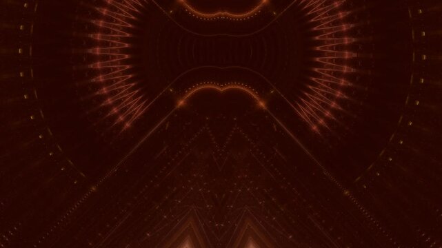 Beruhigendes animiertes Muster aus geometrischen Formen und feinen Linien &ndash; abstrakter Hintergrund f&uuml;r Meditation, Design und moderne visuelle Kunst, braun